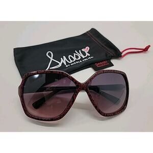 SNOOKI By Nicole Polizzi Sunglasses Women Pink Black Poof Nation JerseyShore EUC